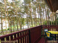 Balcony with view of the pine forest and lagoon