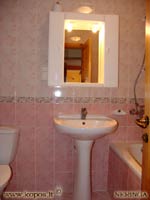 Higienos kambaryje yra vonia, praustuvas, WC, automatin� skalbimo ma�ina.