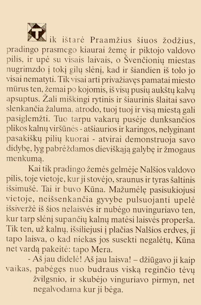 Sakm� apie Mer� ir Nagl�