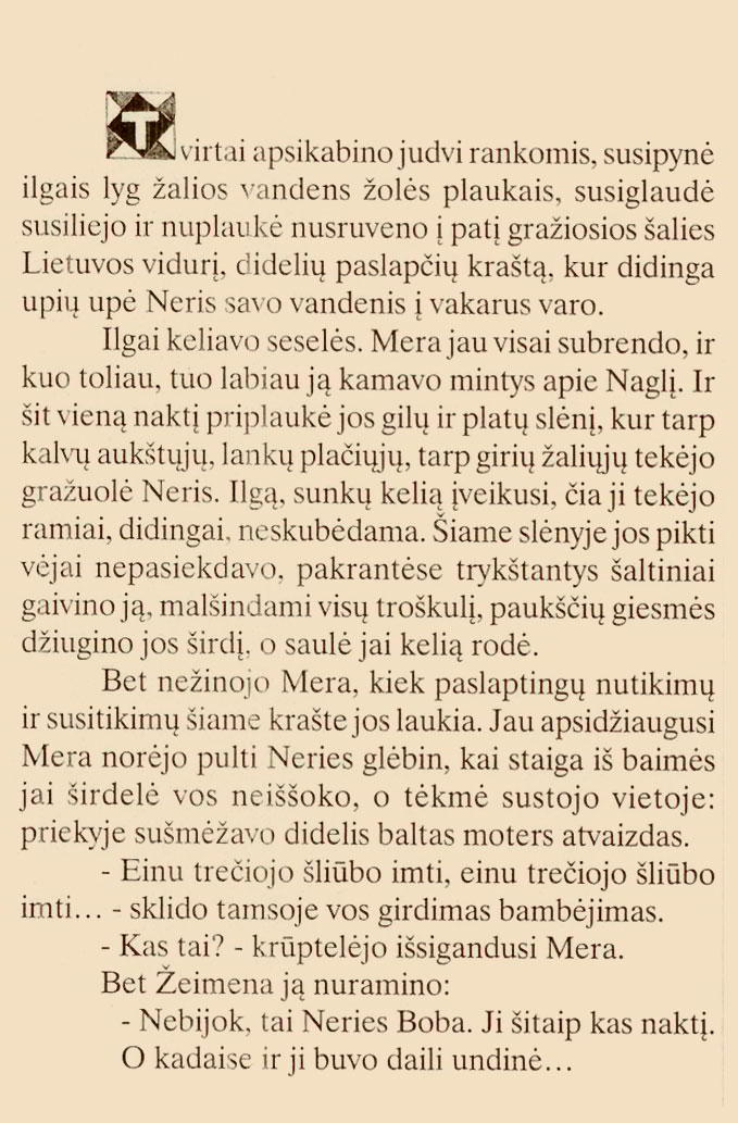 Sakm� apie Mer� ir Nagl�