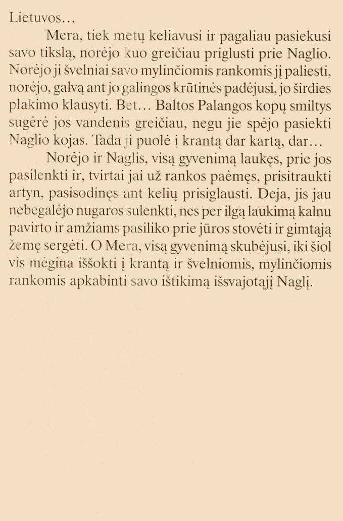 Sakm� apie Mer� ir Nagl�
