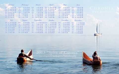 Curonia calendars - Curonia spirit