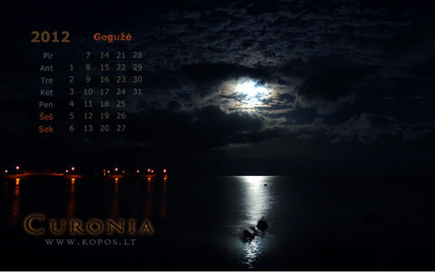 Kopų kalendoriai - Nakties miražai - gegužė