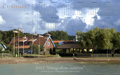 Kopų kalendoriai - Etnografinės sodybos 2012